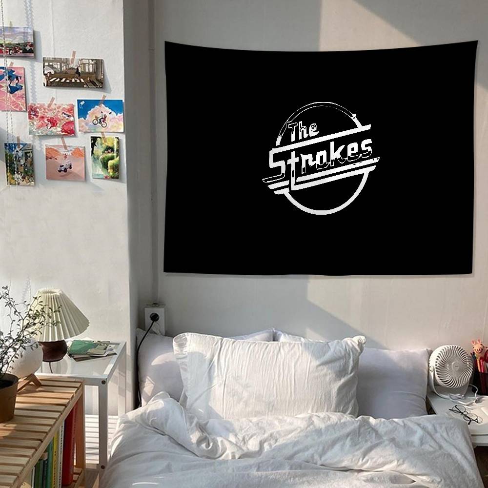 Rock Band The SStrokes Printed Large Wall Tapestry Indian Buddha Wall Decoration Witchcraft Bohemian Hippie Wall Art Decor