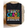 Chaos Coordinator Paraprofessional Para Educator T-Shirt Comfortable Outdoor Casual Top Casual Summer Wear Crew Neck T-Shirt