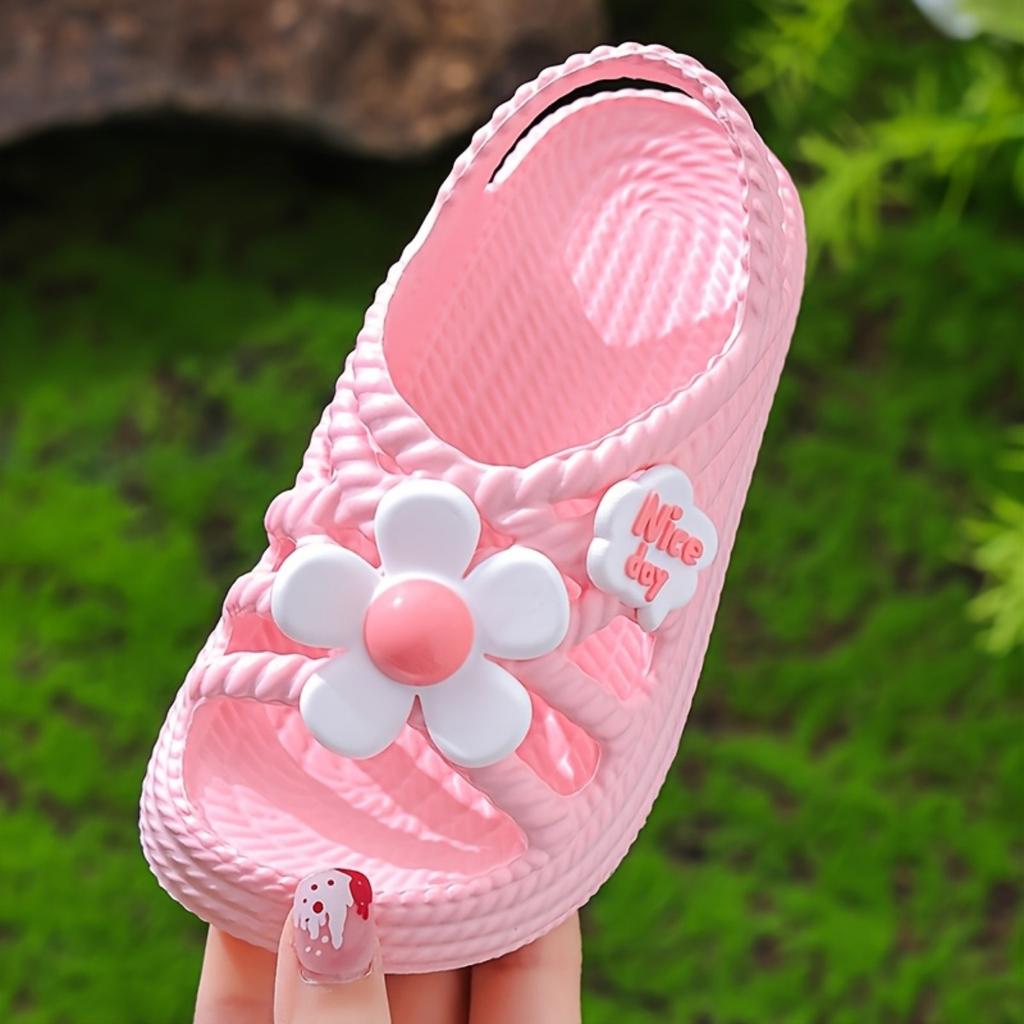 Mädchen Sandalen Neue Mode Niedliche Blume Prinzessin Schuhe Hundert Bequeme Strandschuhe Sandalen