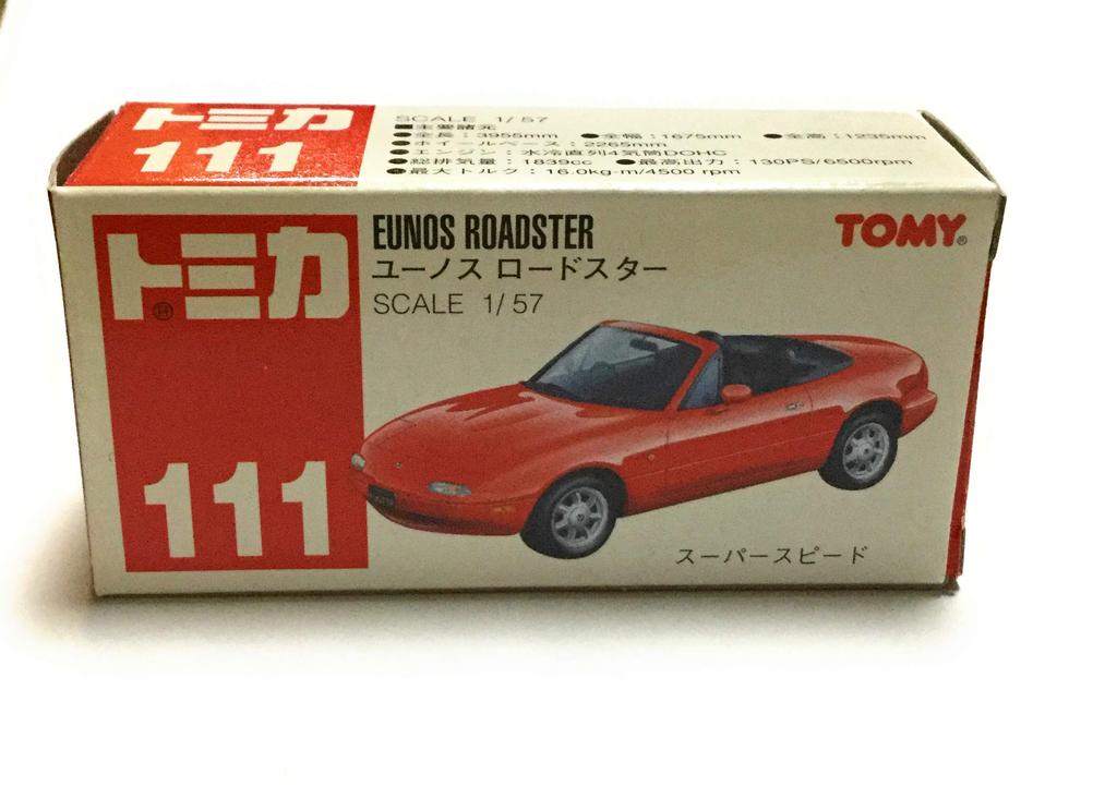 Tomica Eunos Roadster Red 1/57 No.111