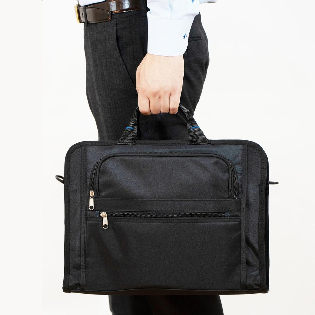Business Großer Schultergurt Business Pendeln PC Job Schwarz [Raffinato] Herrentasche, Kapazität, Inklusive, Pendeln, Reise, Verkauf, Tasche, Tasche, 15,6 Zoll,