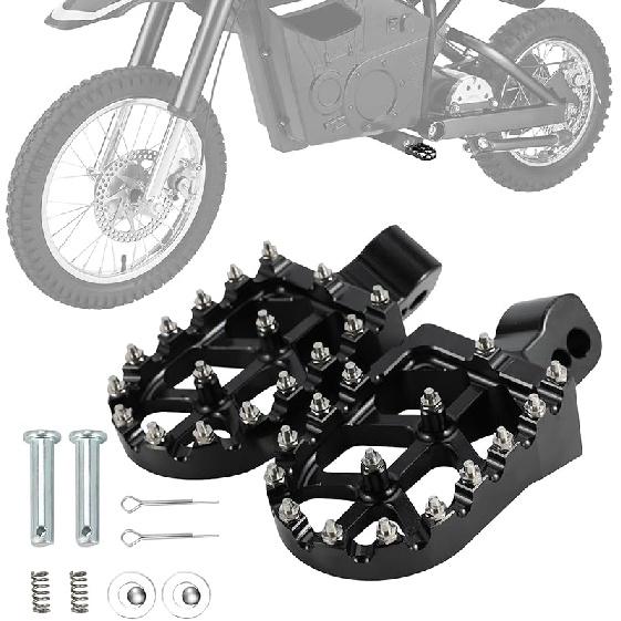 Dirt Bike Foot Pegs Footpegs Rest Pedal CNC For MX 650 500 MX650 MX500 SX500 Electric Dirt Bike Black