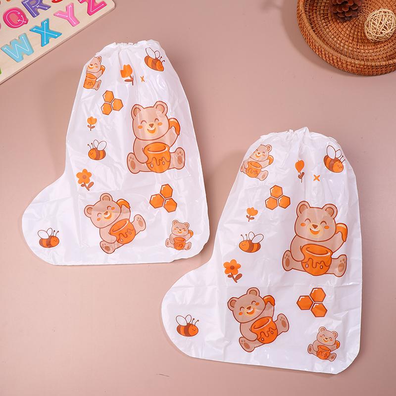 1Pair Cartoon High Waterproof Children'S Shoe Covers Protectors Anti-Slip Rain Proof Long Shoes Cover With Stretchy Cuff
