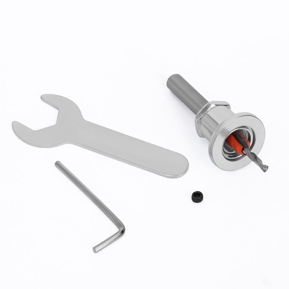 5pcs 8mm Round Shank Adjustable Countersink Bit 2.8-4mm Cone Size Counterbore  Bit  For Metalworking