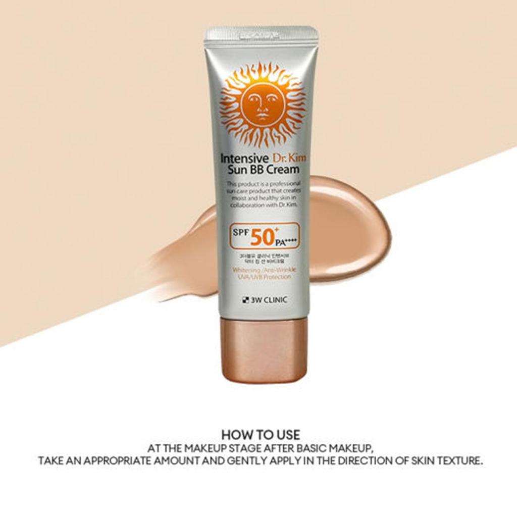 3W Clinic Intensive Dr.Kim Sun BB Cream SPF 50+ / PA++++ (50ml 1.69fl Oz)