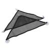 2pcs Reptile Hammock Bearded Dragon Triangular Mesh Hammock with Suction Cups for Iguanas Anoles Geckos SnakesBlack L