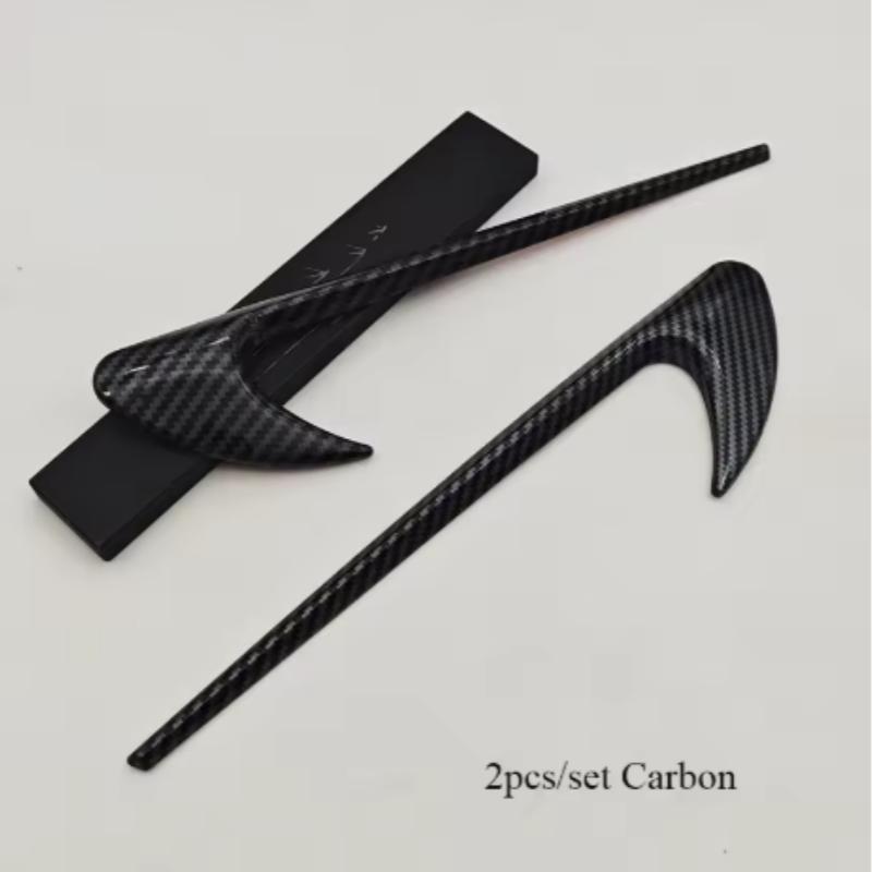 2pcs 3D ABS Vent Fender Trim Emblem Blade V8 BITURBO 4MATIC Logo Car Sticker Fender Badge For Mercedes Benz E300 E400 E53S E63S