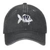 Creepy Fish Baseball Cap Christmas Hat Fashion Beach Hat Beach Custom Cap Women Hats Mens