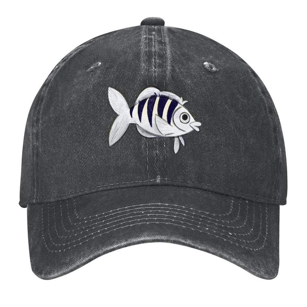 Creepy Fish Baseball Cap Christmas Hat Fashion Beach Hat Beach Custom Cap Women Hats Mens
