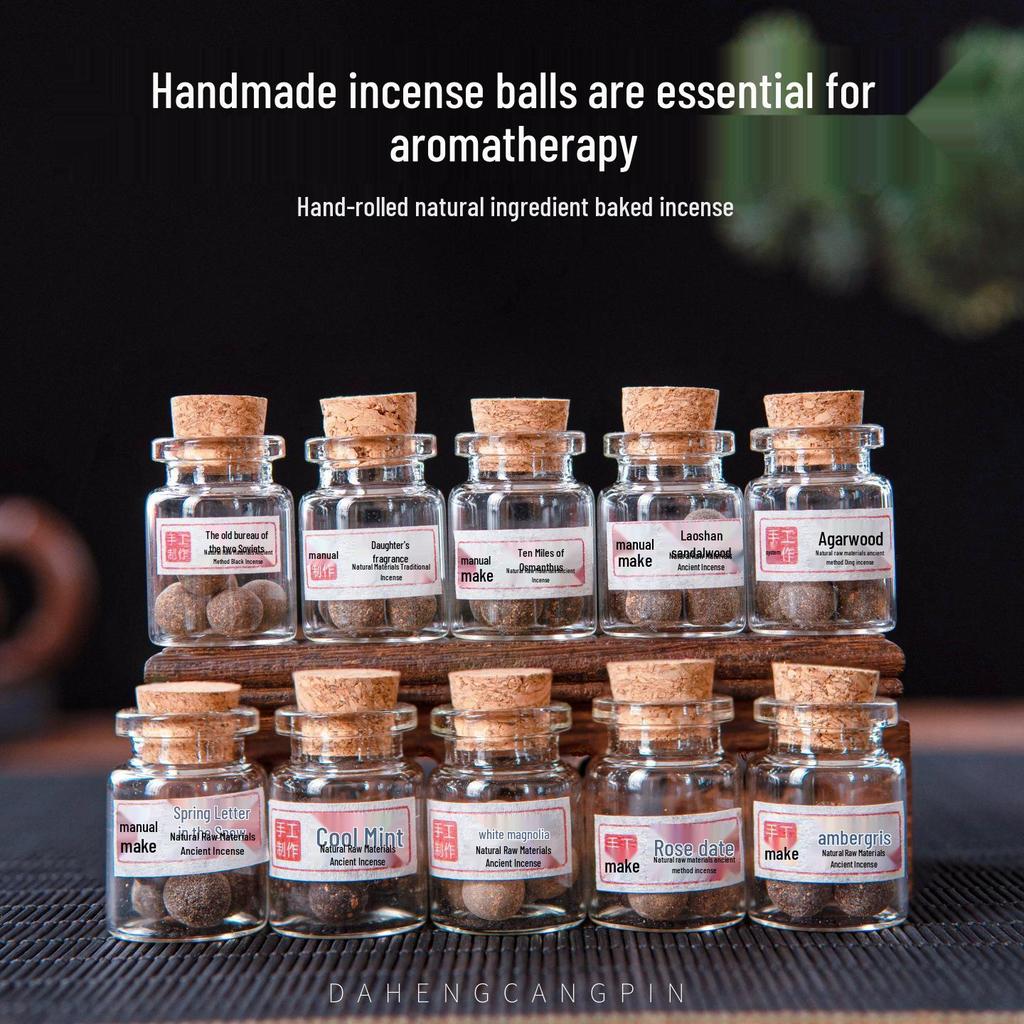 Handmade Goose Pear Ambergris Incense Ball - Portable Openwork Agarwood Burner & Sachet Fragrant Bead.