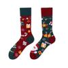 Asymmetric Crew Socks Men Women Cartoon Sports Casual Fashionable Pair