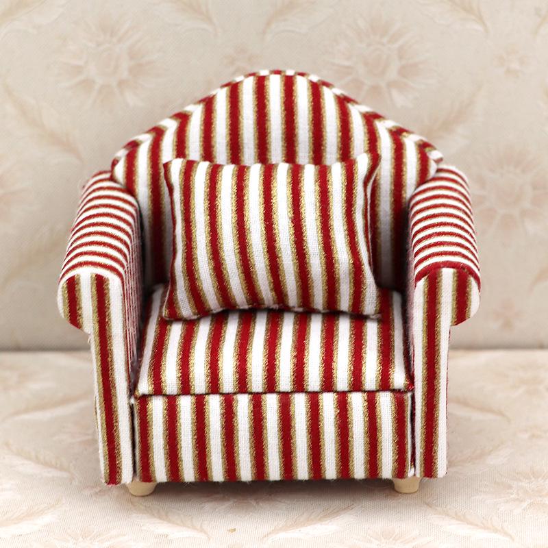 1:12 Mini Dollhouse Furniture - Single Sofa for Miniature Scene and OB11 Doll