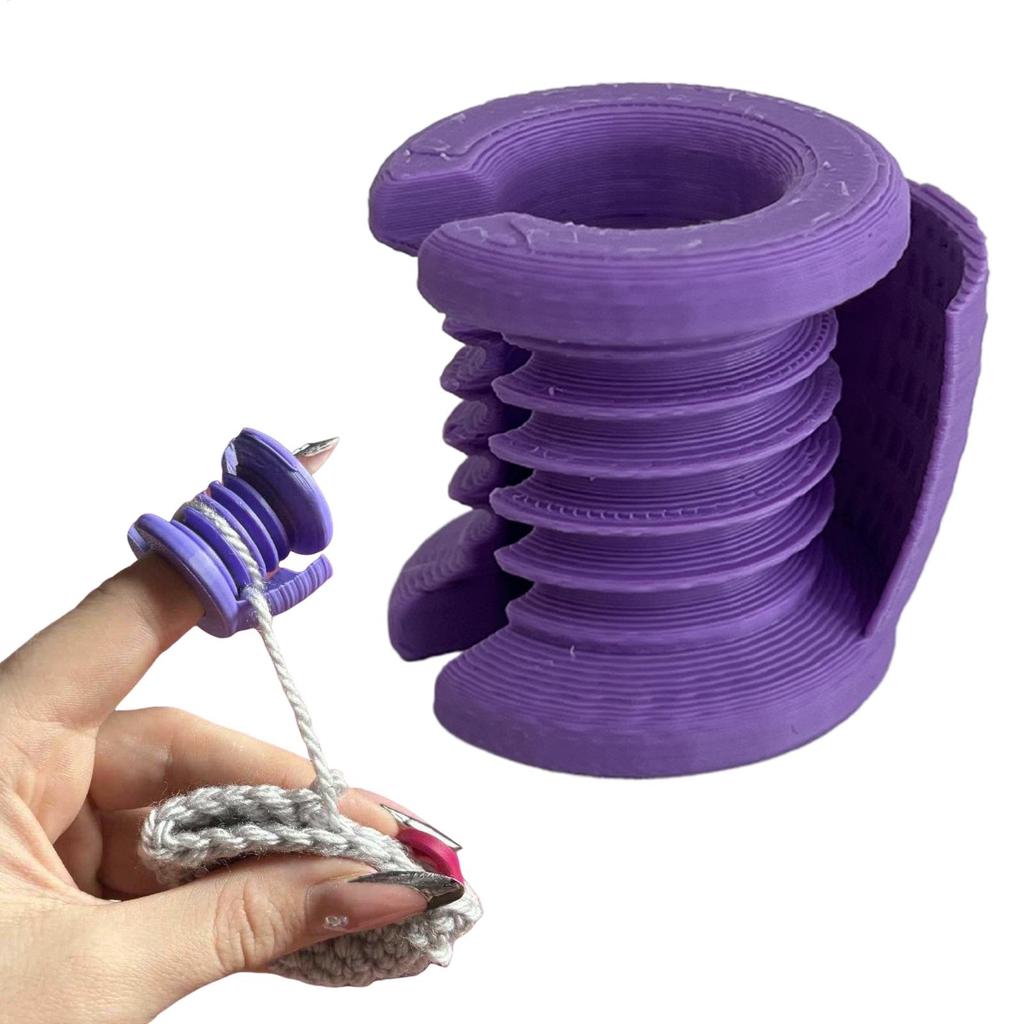 Yarn Guide Ring Knitting Thimble Tool Crochet Finger Guard Plastic Yarn Knitting Finger Protector for  Weaving  Crocheting