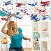 30 Pieces Airplane Hanging Swirls Decoration Airplane Party Supplies Plane Foil Swirls Whirls Ceiling Whirls Hanging Spiral Streamers for Plane Theme