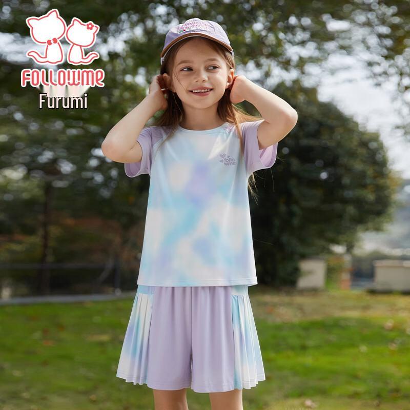 

Girls Tie-Dye Short Sleeve and Shorts Set 110