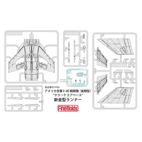 Fine Molds 1/72 Scale US Air Force F-4E Fighter (Late Model) Clark Air Base Plastic Model FF06 (Airplane)