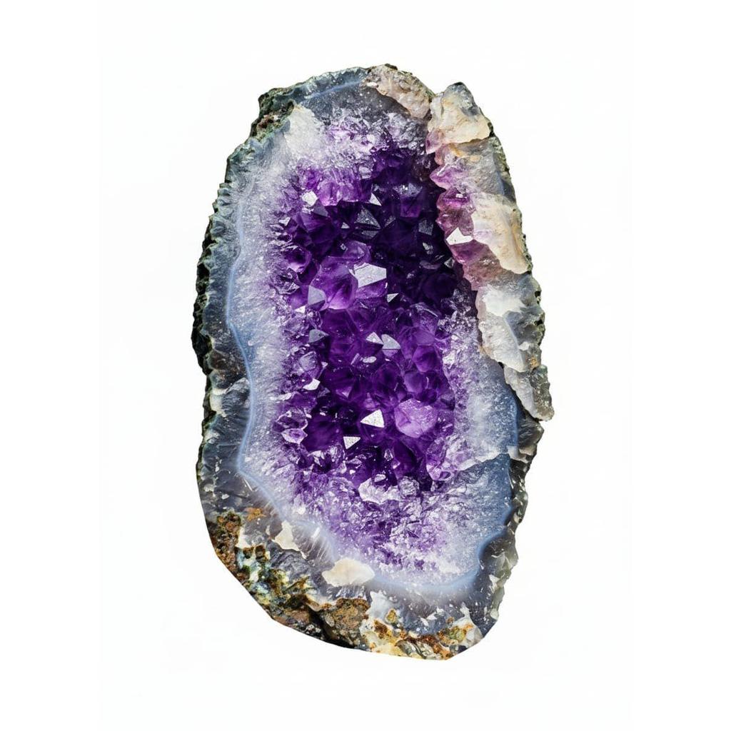 Natural Amethyst Cluster Real Raw Large Geode Healing | Crystal Rock from Uruguay Purple Decor