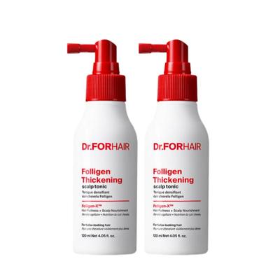 Folligen Thickening Scalp Tonic | Intensive Root Strengthening & Scalp Soothing Spray | 120ml X 2 Bottles (Value Pack)