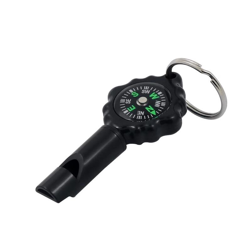 Jiangjun Outdoor Survival Whistle & Compass Carabiner 7 Pieces