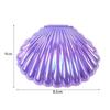 10pcs Plastic Shell Candy Boxes Sparkling Shells Gift Box Baby Shower Snack  Jewels Packaging Mermaid Birthday Party Decoration