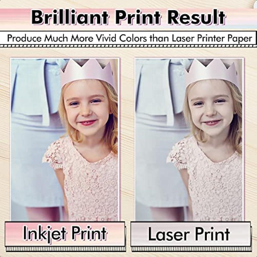 Printable Waterproof Paper for Inkjet Printer 8.5x11 In 30 Sheets Matte White Vinyl Printer Paper NonTearable Durable Quick Dry