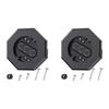 A84X-2X Octagon Siding Mounting Kit, 8141 Vertical Siding Lamps Plate Siding Light Blocks For 1/2Inch Lap Siding Black