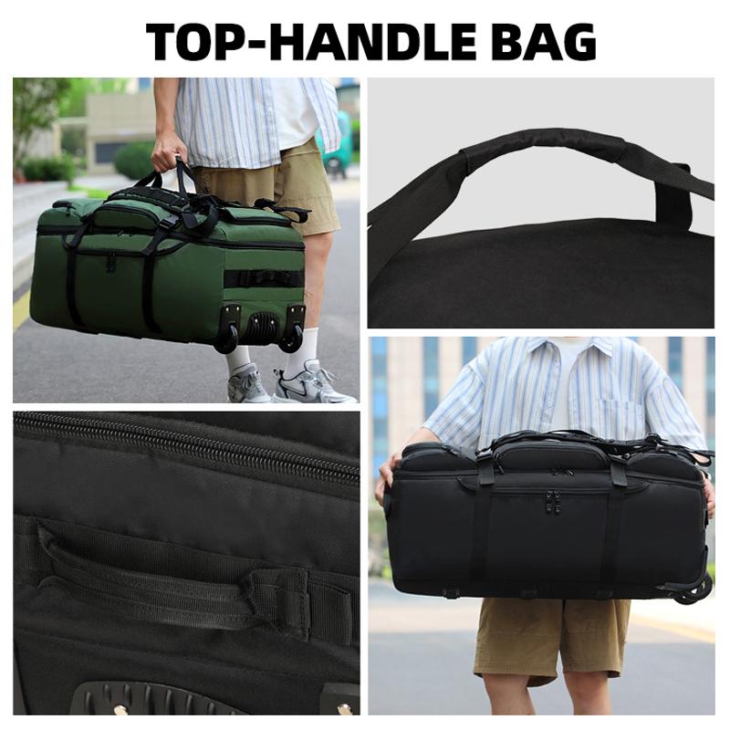Große Radtasche Großes Fassungsvermögen Übergroße Reisetasche Reise-Trolley-Tasche Kleideraufbewahrungstasche, Übergroße Arbeit im Ausland, Reise-Camping-Radtasche