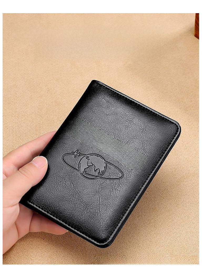 Premium RFID Diebstahlschutz Leder-Passhülle mit mehreren Fächern und großer Kapazität