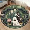 Spy Family Round Area Rug Carpet Rug For Living Room Bedroom Sofa Playroom Decor Nonslip Floor Mat