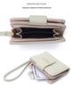 Korean Style Women's Bow Short Wallet Clutch with Zipper Wristlet