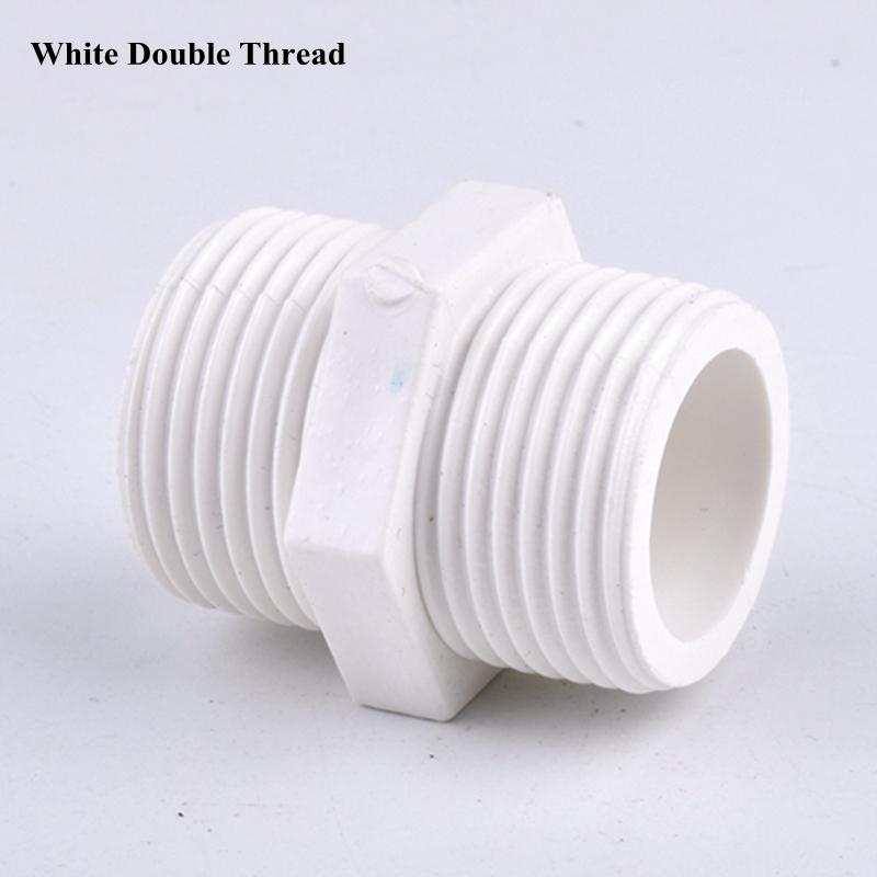 1/2" ~2" Thread To 20-63mm PVC Direct Pipe Connector, Garden Watering Irrigation Aquarium Fish Tank Water Tube Joint Fittings