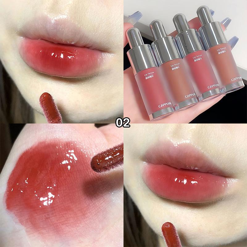 Cappuvini Baby Bottle Lip Gloss Hydrating Mirror Non-Sticky Finish Glass-Effect Lip Gloss For Jelly-Like Lips Light Long-Lasting 2