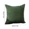 Housse de coussin décorative 45 x 45 cm en tissu côtelé avec ouverture dissimulée pour lit Chaise Siège de fenêtre Style
