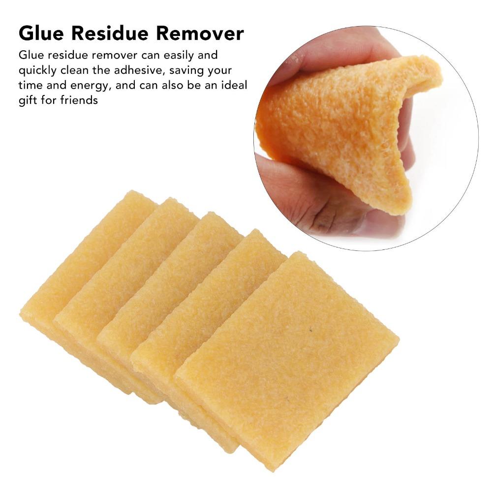 10pcs Natural Rubber Adhesive Remover Quadrate Manual Cleaning Tool Residue Eraser Discs Cleaning