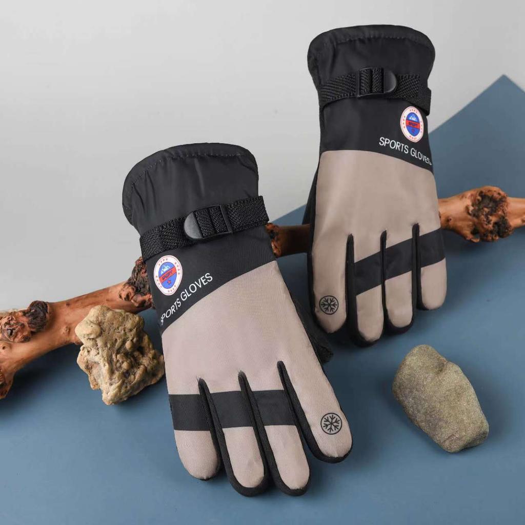 Outdoor Skiing Warm Gloves for Men and Women Cycling Waterproof Sports Cycling Winter Warm Non-slip Riding Thickened Gloves