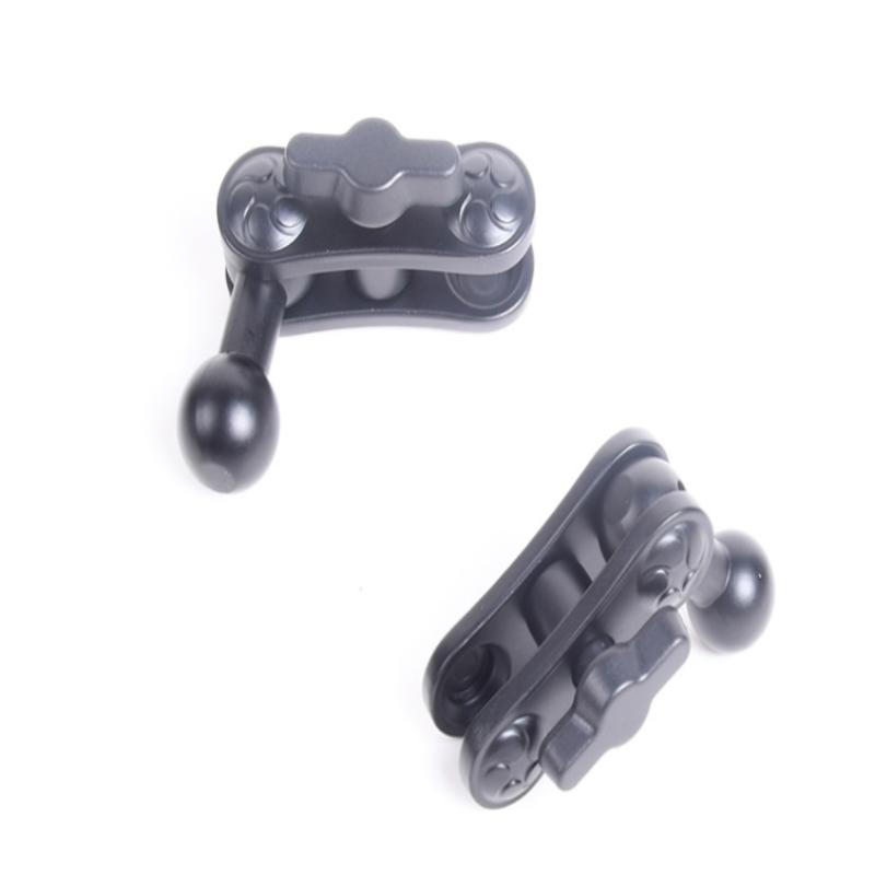 Adaptateur d'extension à rotule en aluminium 17 mm, tige d'extension rotative pour accessoires de support de téléphone pour tableau de bord de grille d'aération de voiture