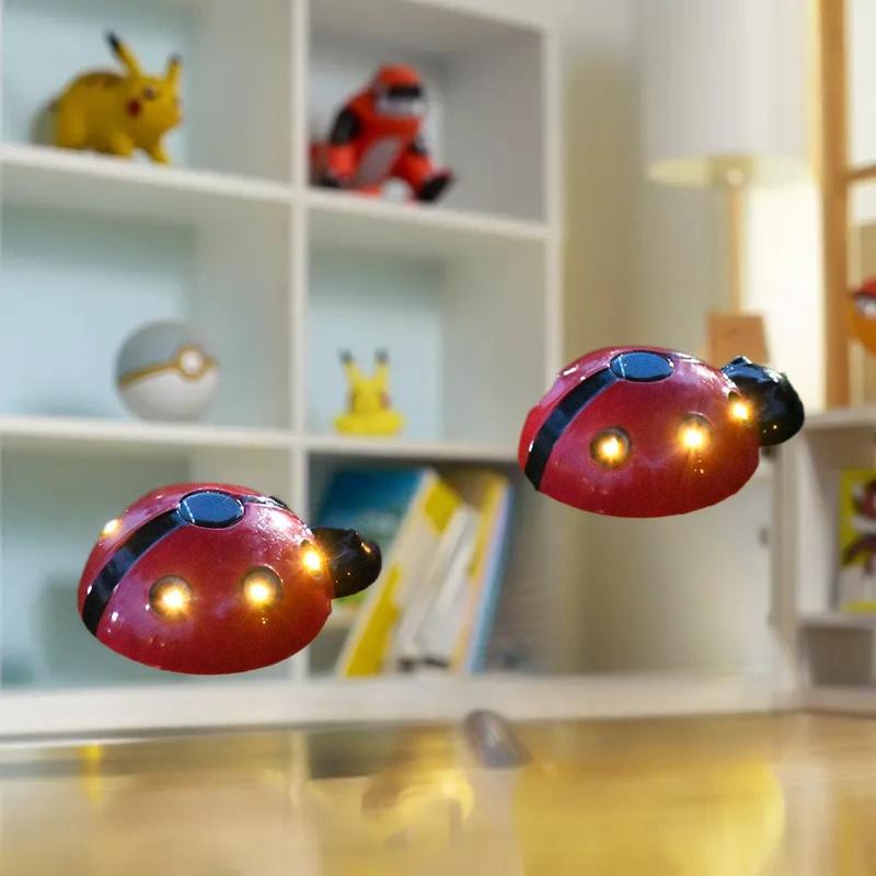 Solar Ladybug Light Outdoor Waterproof LED Garden Decor Wall Hanging Lawn Lighting For Yard Patio Statue