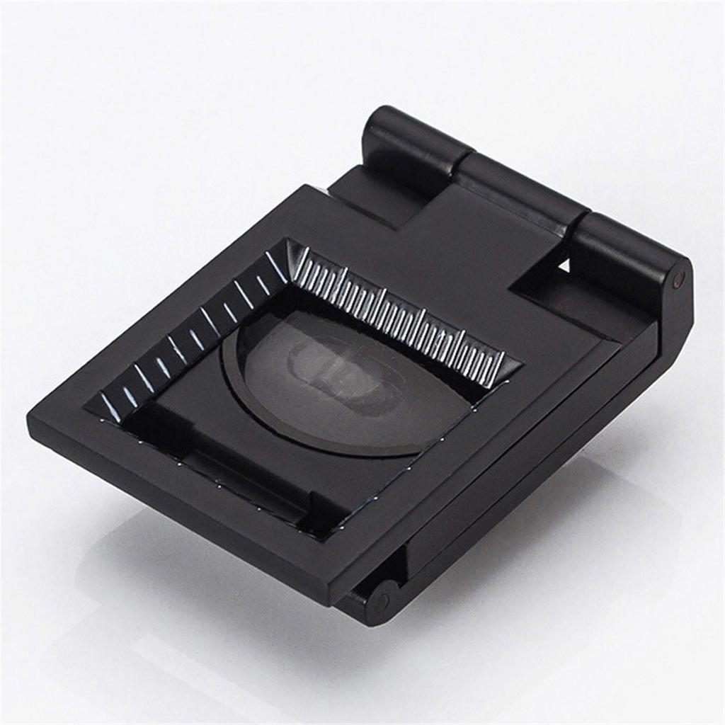 10x folding all metal two LED lights cloth mirror printing paper dot textile scale magnifying glass