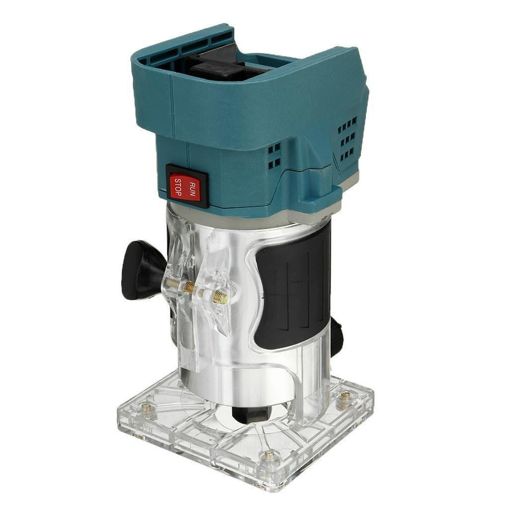 Blue 18V Battery 88V Router Milling Machine Wood Milling Cordless Electric Trimmer Woodworking Slotting Trimming Cutter