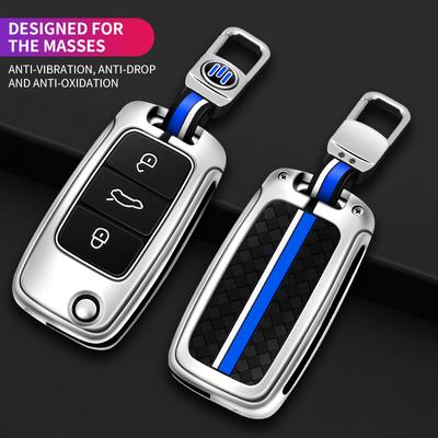 Car Key Case Cover Holder Zinc Alloy 3 Button Smart Key Fob Shell For VW Volkswagen Bora Polo Tiguan Passat B5 B6 B7 Golf
