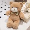 30cm Kawaii Teddy Bear Plush Toy White Pink Brown Cartoon Tie Bear Stuffed Animal Pillow Doll Home Decor Living Room Bedroom