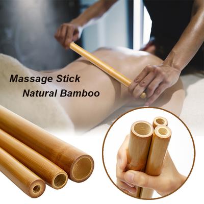 Palo de masaje de bambú Natural, palo de Fitness para terapia de madera, masaje Gua Sha, alivio del dolor muscular, Maderoterapia, masajeador anticelulítico