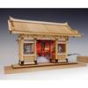 Woody Joe Half Type Temple Kaminarimon Gate Wooden Model Kit with Soft Metal Fujin and Raijin Figures Assembly 1/100 Senso-ji (Unpainted Kit)