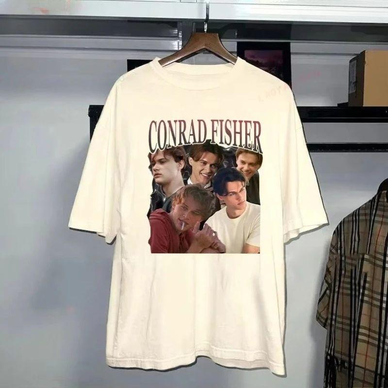 Vintage Conrad Fisher Večeřový Vějíř Tričko Tým Conrad Léto, kdy jsem zkrásněla Retro Romantický Top Grafická Trička Unisex