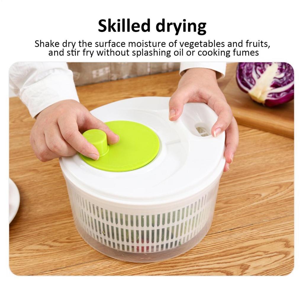Multifunctional Household Manual Vegetable Dehydrator Vegetables Salad Spinner Lettuce LeafFor Washing Drying Leafy