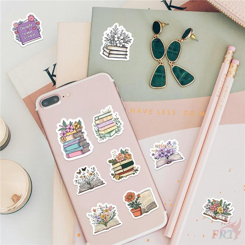 500Pcs/Roll Ins Flowers & Reading Kids Rewards Stickers - DIY Scrapbooks Album Decor Sealing Label Decals