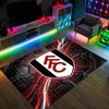 Fulham Football Design Crystal Velvet Carpet Cozy Non?Slip Printed Rug For Bedroom Living Room Entrance