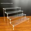 1 Ensemble d'Étagères de Rangement Boîtes Aveugles Trapézoïdales 20 cm 1-4 Couches Présentoir Acrylique Pour Cupcake Parfum Poupée Présentoir Durable