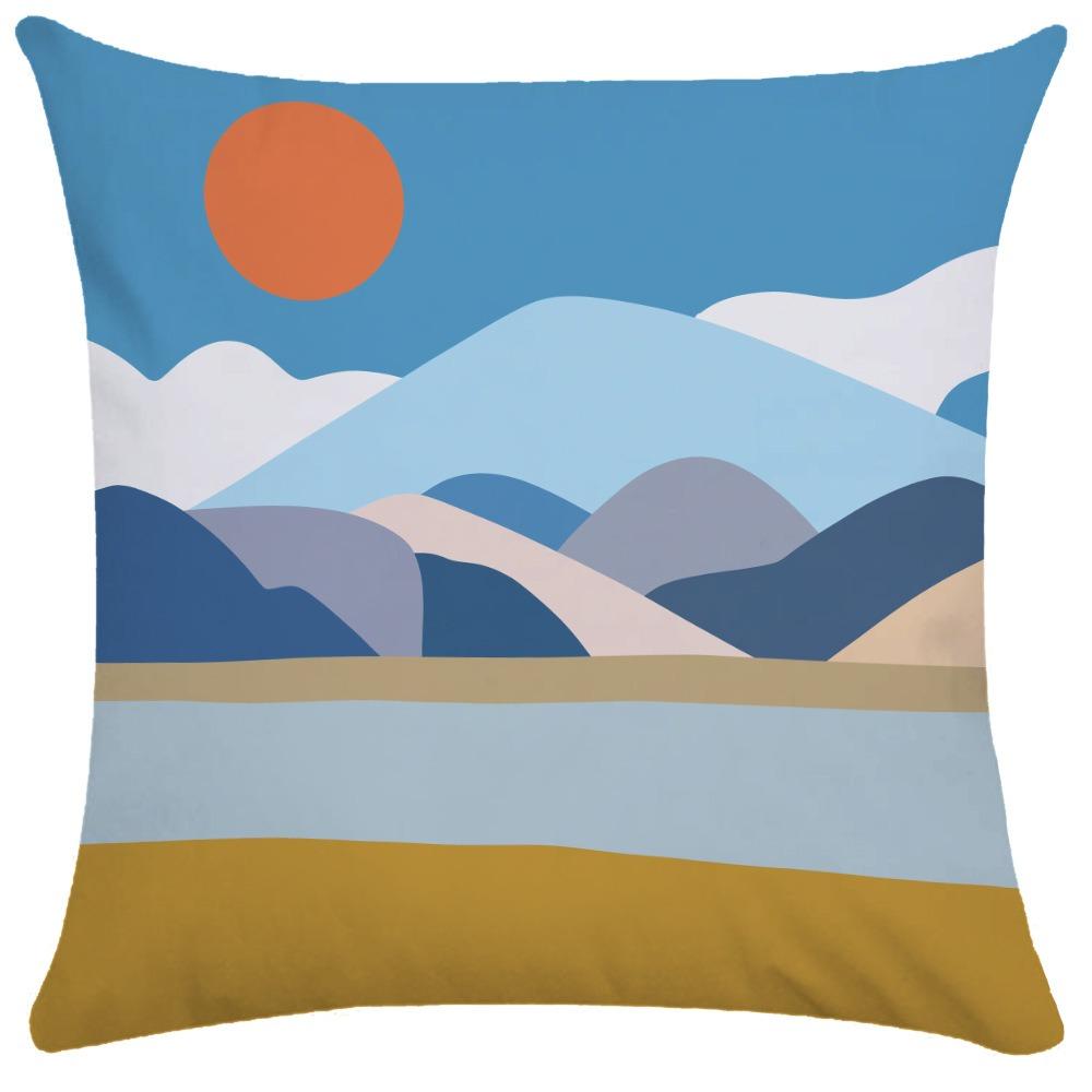 Abstract Lines Pillowcase Dormitory Decoration Office Living Room Sofa Home Pillowcase