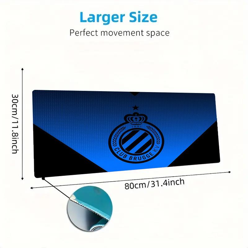 Club Brugge KV Print Cushion Non-slip Laptop Tablet Big Mousepad XXL Mat Mini PC Playmat With Lock Edge